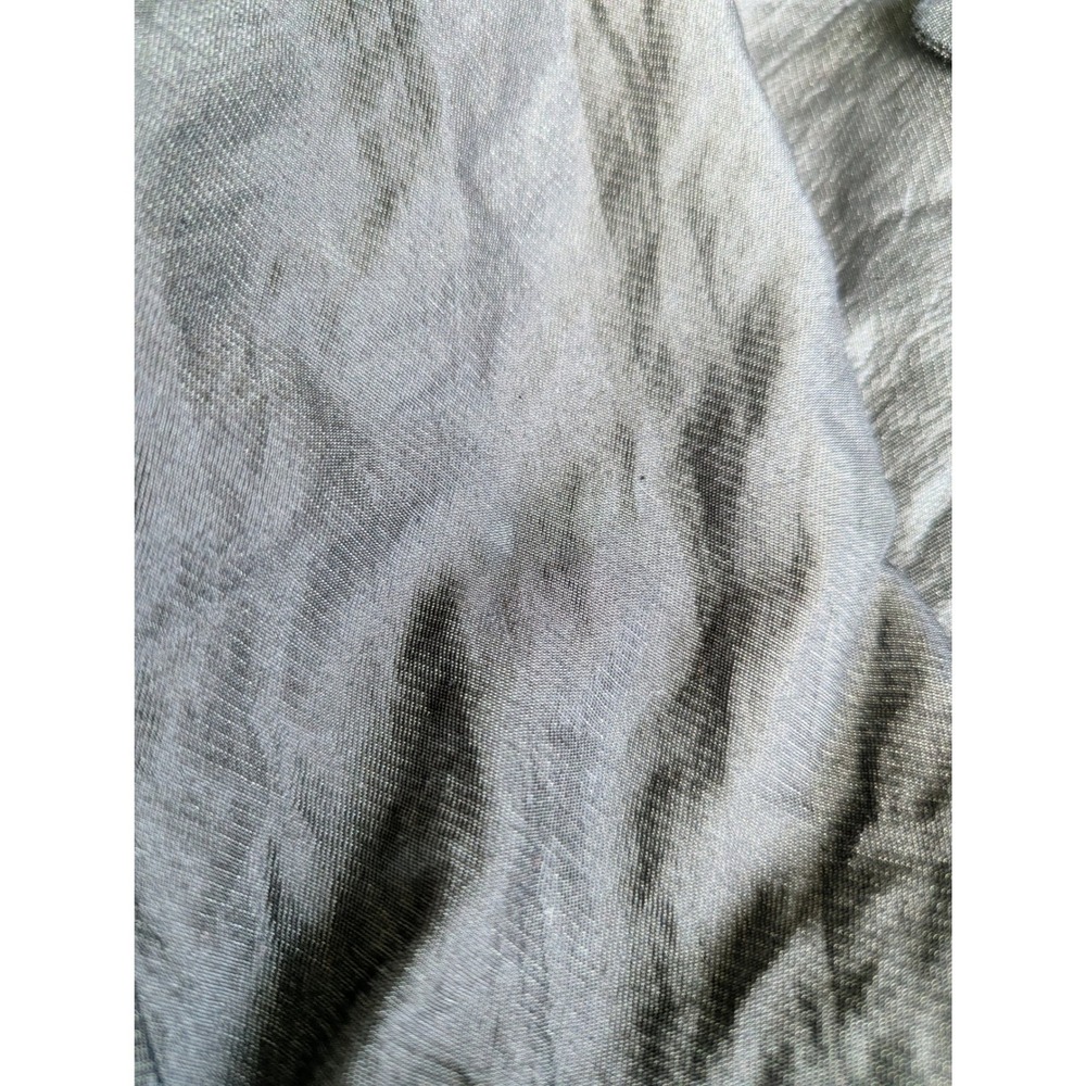 Carlisle Vintage 90s‎ Crinkle Texture Metallic Blazer Jacket Black Gray Size 10 - Picture 9 of 11